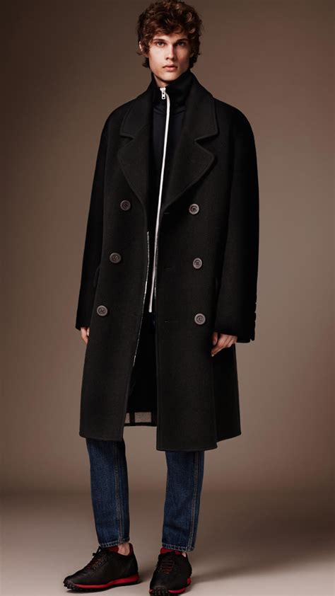 burberry coat for men|burberry men's wool overcoat.